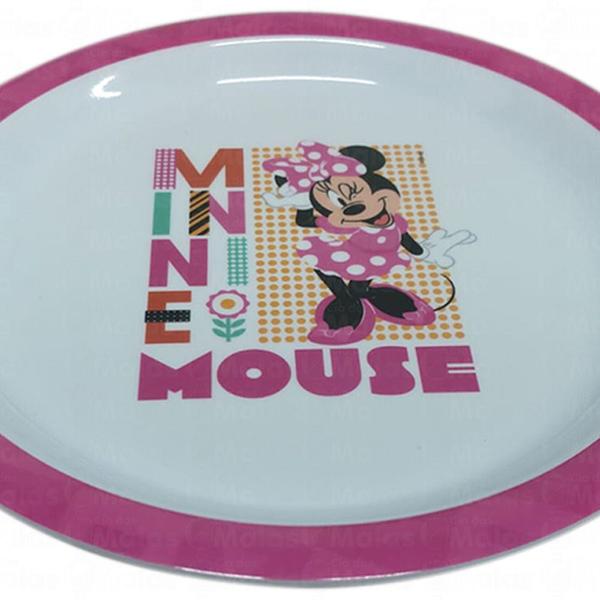 Imagem de Prato Fundo Infantil Disney Minnie Meninas Melamine 21cm