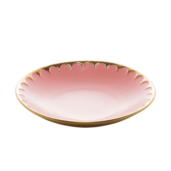 Imagem de Prato Fundo Porcelana Egg Rosa Matt 22x4cm - Wolff