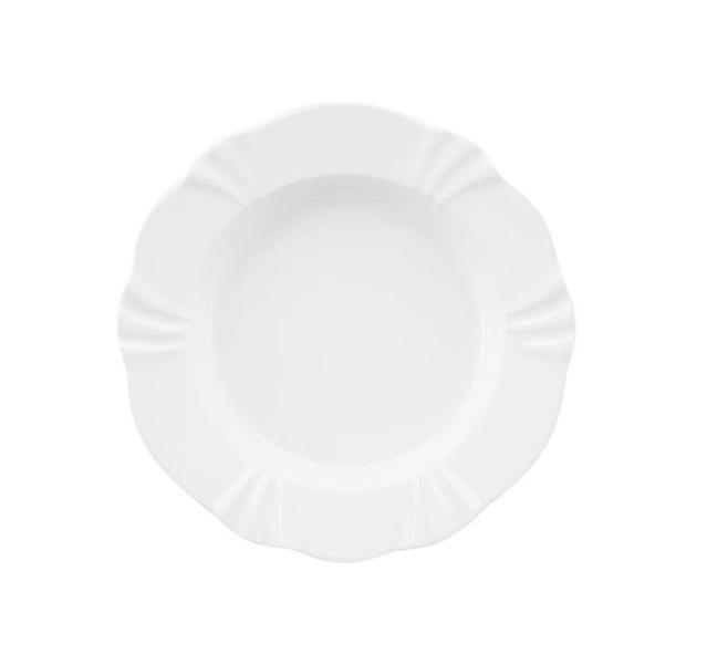 Imagem de Prato Fundo Soleil White em Porcelana 24cm - Oxford