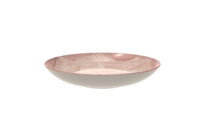 Imagem de Prato fundo tramontina rosé em porcelana decorada 22 cm