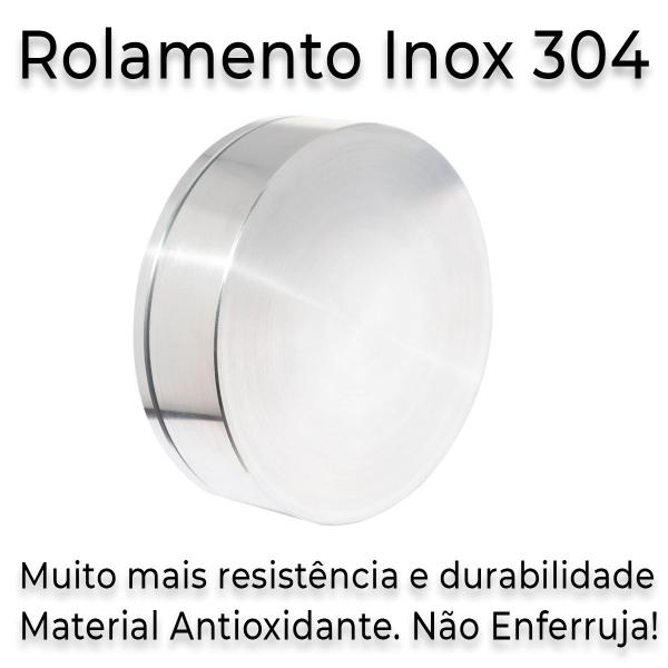 Imagem de Prato Giratório Bisotado C/Base INOX LUXO 70cm X 10mm