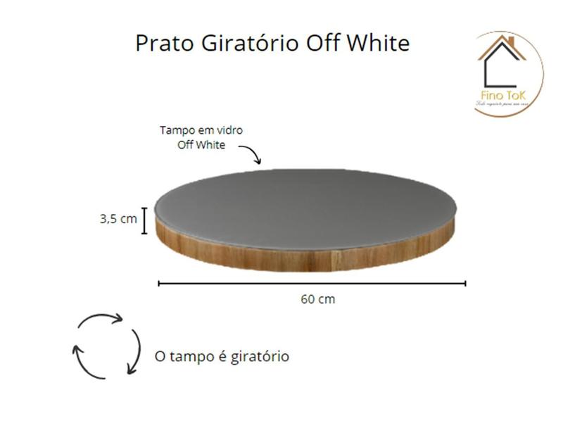 Prato Giratório de Elegância e Praticidade - Fino Tok Imagem de Prato Giratório de Elegância e Praticidade