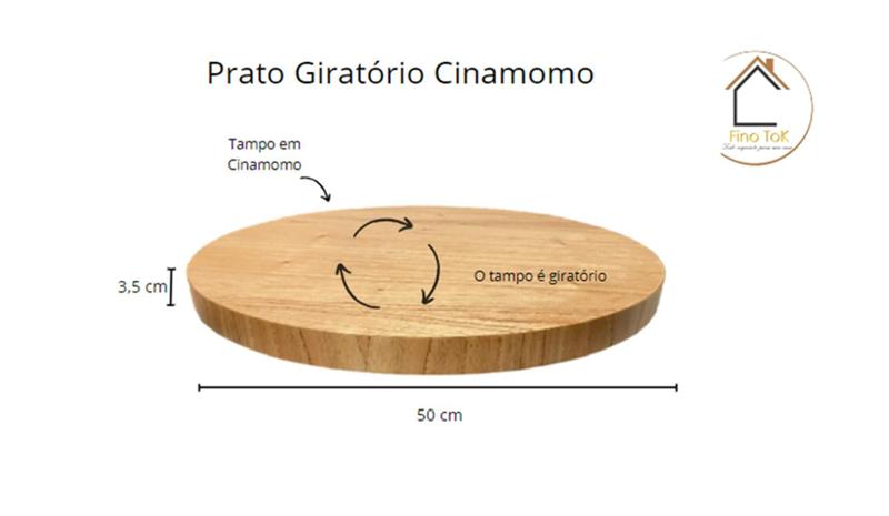 Prato Giratório de Elegância e Praticidade - Fino Tok Imagem de Prato Giratório de Elegância e Praticidade
