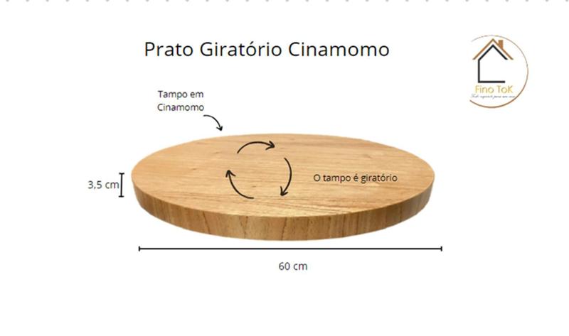Prato Giratório de Elegância e Praticidade - Fino Tok Imagem de Prato Giratório de Elegância e Praticidade