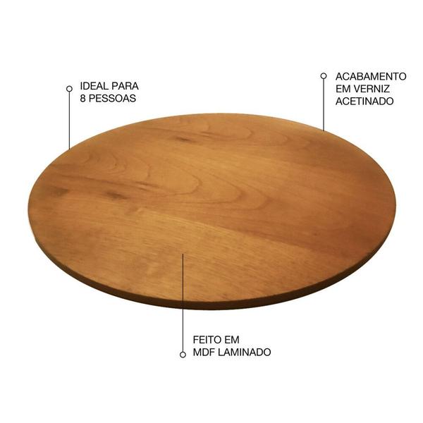 Prato giratório laminado para servir na mesa 80 cm - Decore Casa Imagem de Prato giratório laminado para servir na mesa 80 cm
