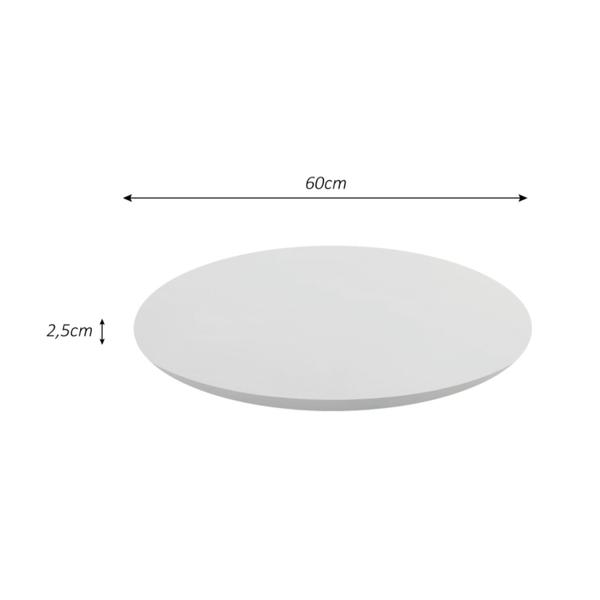 Imagem de Prato Giratório para Mesa 60cm Branco