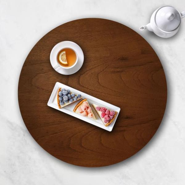 Prato Giratório Sobrepor Sala De Jantar Castanho 70 Cm - Sanna Decor Imagem de Prato Giratório Sobrepor Sala De Jantar Castanho 70 Cm