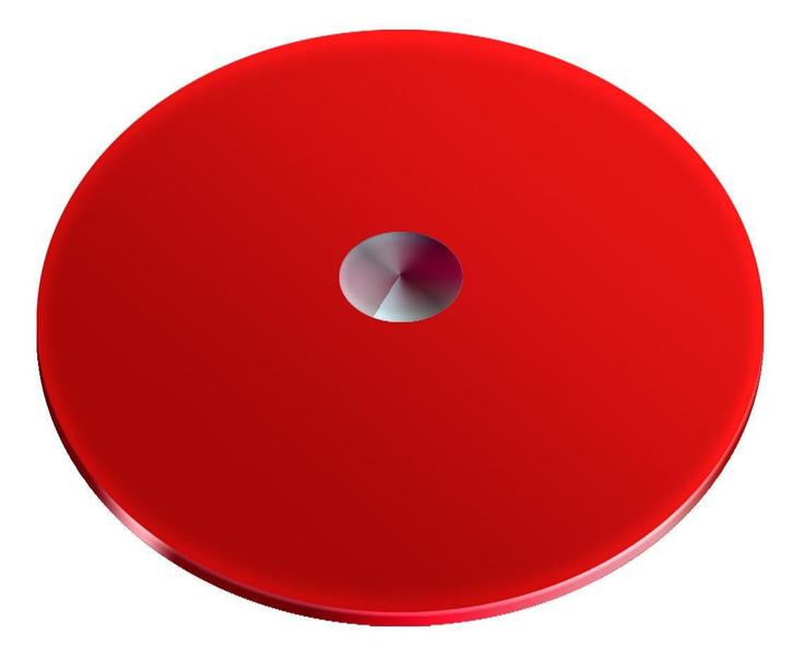 Prato Giratório Vidro Temperado 8Mm Vermelho 80Cm - Tuberias Imagem de Prato Giratório Vidro Temperado 8Mm Vermelho 80Cm