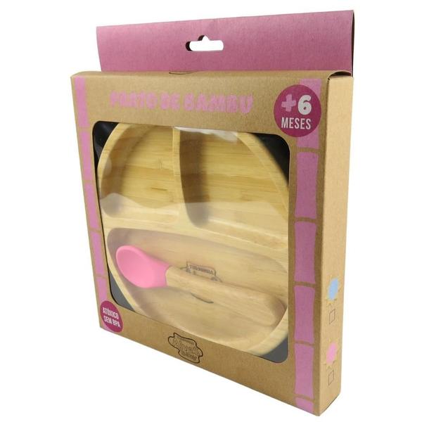 Prato Infantil De Bambu Ventosa 2Un - Turminha Alves Baby Imagem de Prato Infantil De Bambu Ventosa 2Un - Turminha Alves Baby
