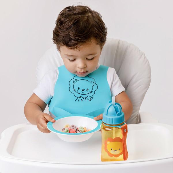 Prato Infantil Fundo Bowl 350 ml Animal Fruta P/ Microondas Buba Imagem de Prato Infantil Fundo Bowl 350 ml Animal Fruta P/ Microondas Buba