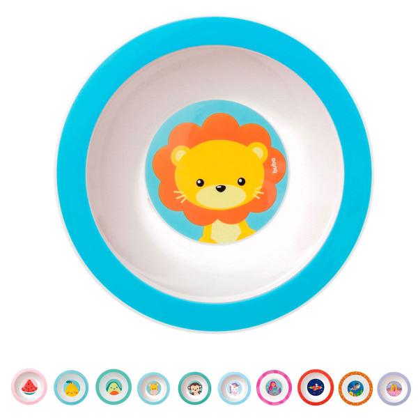 Prato Infantil Fundo Bowl 350 ml Animal Fruta P/ Microondas Buba Imagem de Prato Infantil Fundo Bowl 350 ml Animal Fruta P/ Microondas Buba