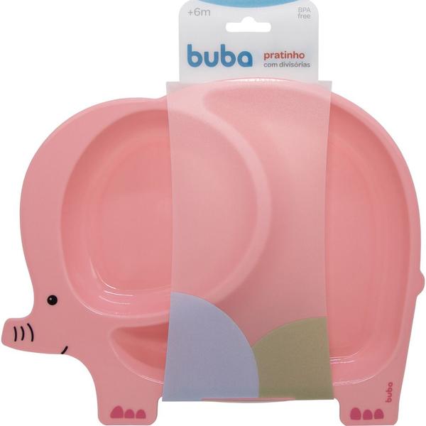 Prato infantil introdução alimentar com divisórias divertido para bebe e criança plástico buba Imagem de Prato infantil introdução alimentar com divisórias divertido para bebe e criança plástico buba