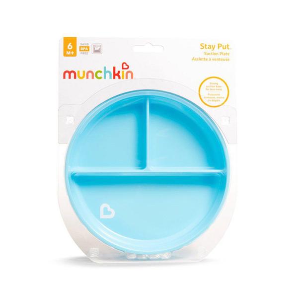 Imagem de Prato Infantil Munchkin Stay Put com Divisórias e Ventosa (6M+)