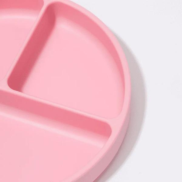Prato Infantil Silicone com Divisórias e Ventosa Rosa - Petit Piá - Petit Pia Imagem de Prato Infantil Silicone com Divisórias e Ventosa Rosa - Petit Piá