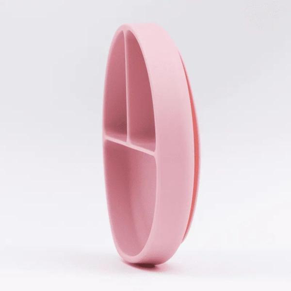 Prato Infantil Silicone com Divisórias e Ventosa Rosa - Petit Piá - Petit Pia Imagem de Prato Infantil Silicone com Divisórias e Ventosa Rosa - Petit Piá