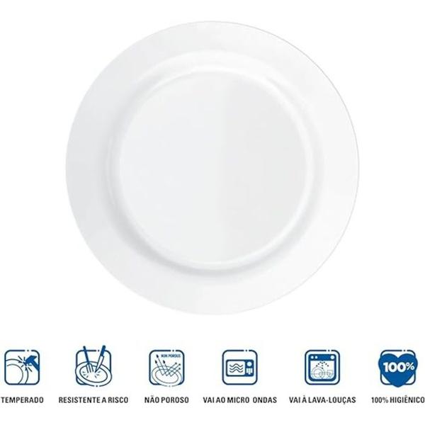 Prato Nadir Duralex Opaline Menu Raso 24 cm Nadir - Nadir figueiredo Imagem de Prato Nadir Duralex Opaline Menu Raso 24 cm Nadir