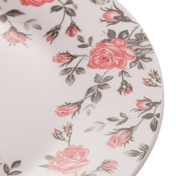 Imagem de Prato P Sobremesa Em Porcelana Pink Garden Raso 19,5Cm Lyor