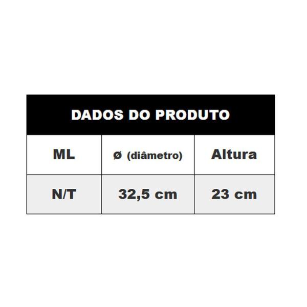 Imagem de Prato para Bolo C/Pé Tampa Rigada 32,5x23 - Luvidarte