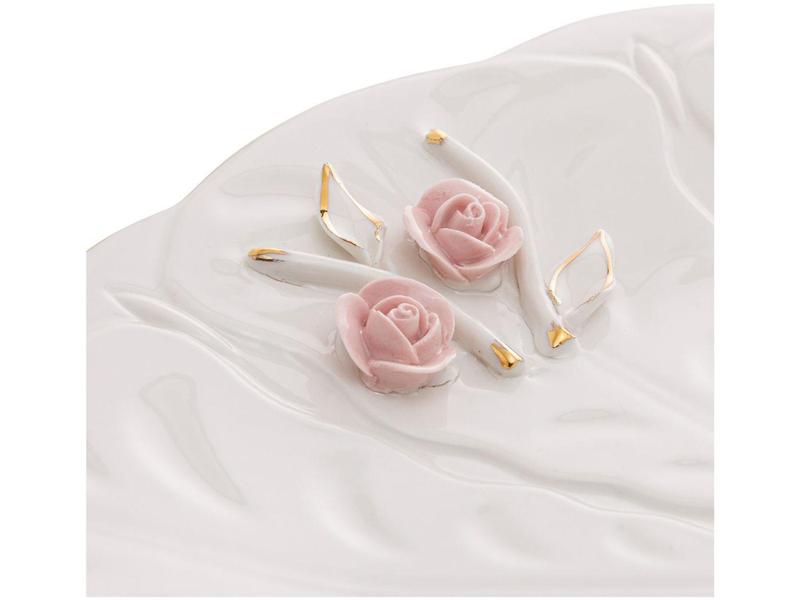 Imagem de Prato para Bolo de Porcelana Wolff Redondo Flower 30cm