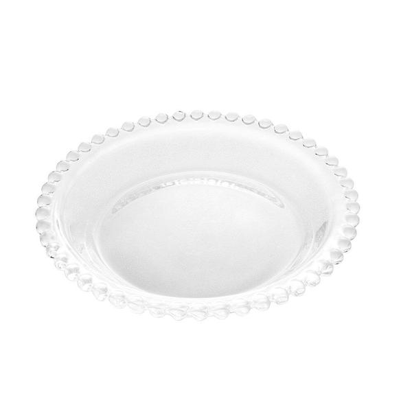 Imagem de Prato para Pão Cristal Transparente Pearl Wolff 14cm