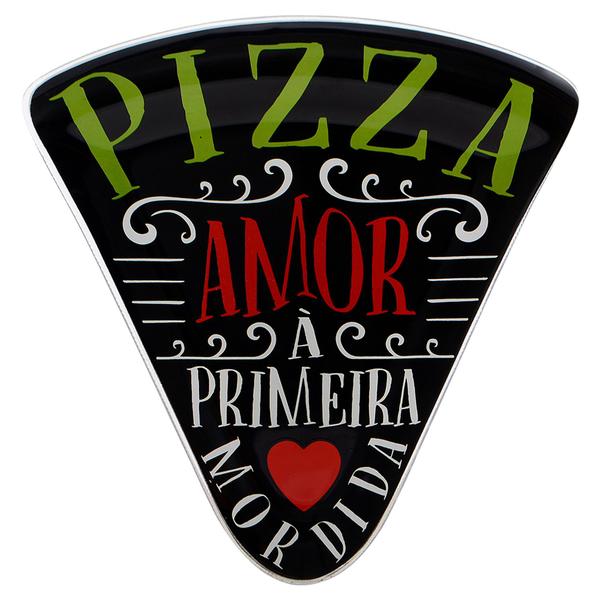 Imagem de Prato para Pizza Vidro Triangular com Duas Peças