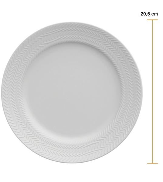 Imagem de Prato Para Sobremesa 20,5cm Chevron Porcelana Germer