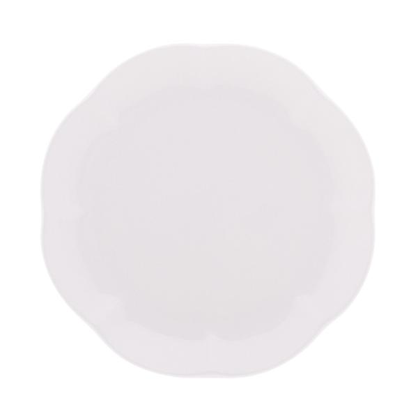 Imagem de Prato para Sobremesa de Porcelana Wave Branco 20cm - Lyor