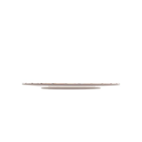 Prato Para Sobremesa Resistente De Melamina Branco Borda Bambu 22cm - Wolff Imagem de Prato Para Sobremesa Resistente De Melamina Branco Borda Bambu 22cm - Wolff