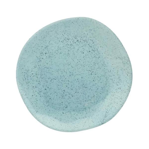 Imagem de Prato Porcelana Fundo Rustico Ryo Blue Bay Decorado 22,5cm P/ Sopa Caldo Oxford