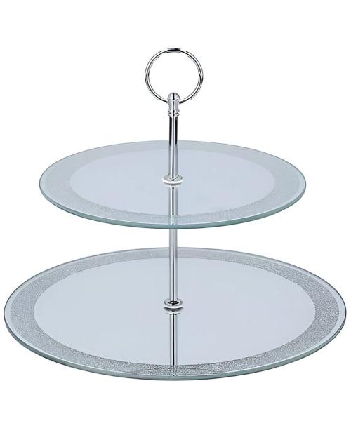 Prato Porta Doce Boleira Suporte Decorativo 2 Andares 22cm - Gici Casa Imagem de Prato Porta Doce Boleira Suporte Decorativo 2 Andares 22cm