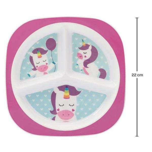 Prato Pratinho Com Divisórias Infantil Animal Fun Menino Menina - Buba - Plasútil Imagem de Prato Pratinho Com Divisórias Infantil Animal Fun Menino Menina - Buba