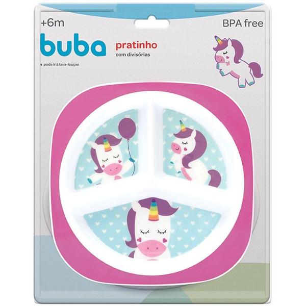Prato Pratinho Com Divisórias Infantil Animal Fun Menino Menina - Buba - Plasútil Imagem de Prato Pratinho Com Divisórias Infantil Animal Fun Menino Menina - Buba