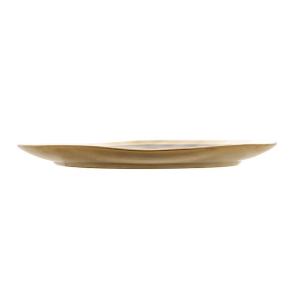 Prato raso 25 cm de porcelana preto e dourado Dubai Wolff- 18064 Imagem de Prato raso 25 cm de porcelana preto e dourado Dubai Wolff- 18064