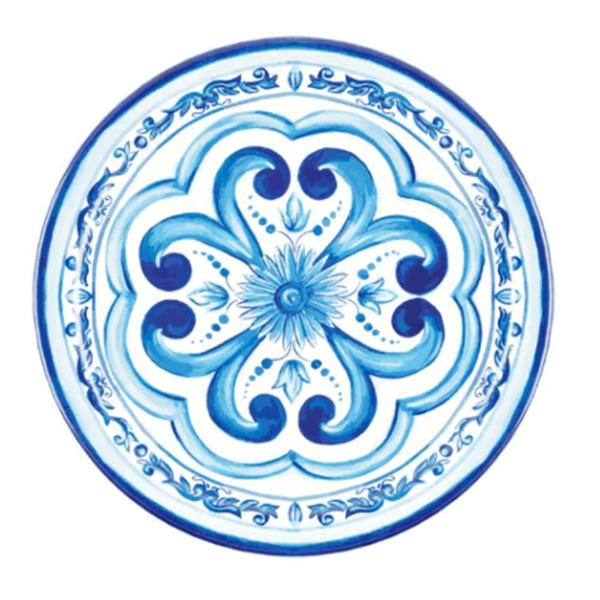Prato Raso Blues Em Melamina 27,5Cm - Guzzini Imagem de Prato Raso Blues Em Melamina 27,5Cm - Guzzini