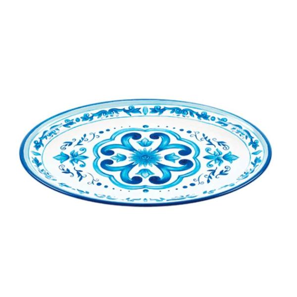 Prato Raso Blues Em Melamina 27,5Cm - Guzzini Imagem de Prato Raso Blues Em Melamina 27,5Cm - Guzzini