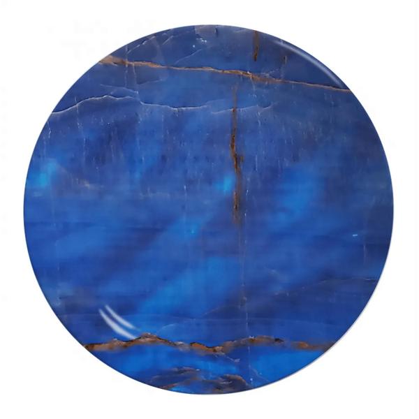 Prato Raso Cerâmica 29cm Refeição Lápis Lazúli Alleanza Azul Rajado Imagem de Prato Raso Cerâmica 29cm Refeição Lápis Lazúli Alleanza Azul Rajado