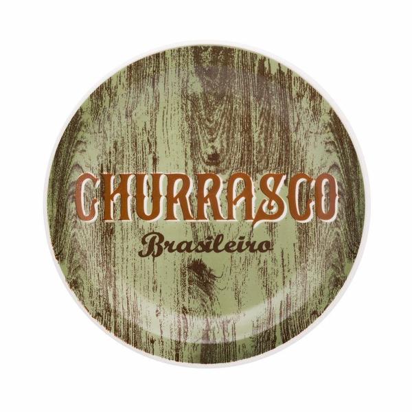 Imagem de Prato Raso Churrasco Verde Green Oxford Ceramica 26Cm