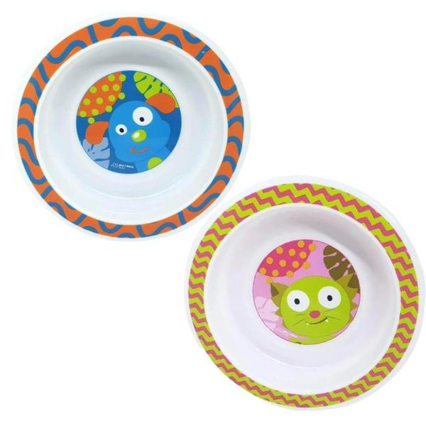 Prato Raso com Ventosa Infantil Chica e Doguito Multikids - Multilaser Imagem de Prato Raso com Ventosa Infantil Chica e Doguito Multikids