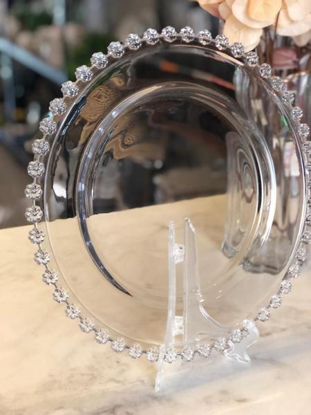 Prato Raso Cristal Daisy 28cm Wolff Imagem de Prato Raso Cristal Daisy 28cm Wolff