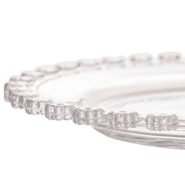 Prato Raso Cristal Daisy 28cm Wolff Imagem de Prato Raso Cristal Daisy 28cm Wolff