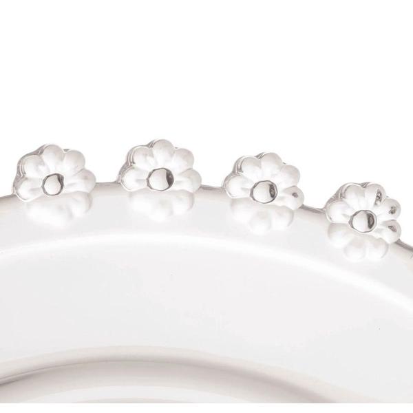 Prato Raso Cristal Daisy 28cm Wolff Imagem de Prato Raso Cristal Daisy 28cm Wolff