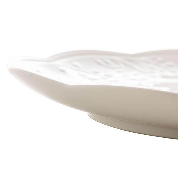 Imagem de Prato Raso De Porcelana Branco New Bone Butterfly Flower 27 Cm 1 Un - Lyor