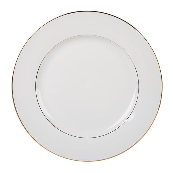 Prato Raso de Porcelana Majesty Gold 27cm - L'Hermitage Imagem de Prato Raso de Porcelana Majesty Gold 27cm - L'Hermitage