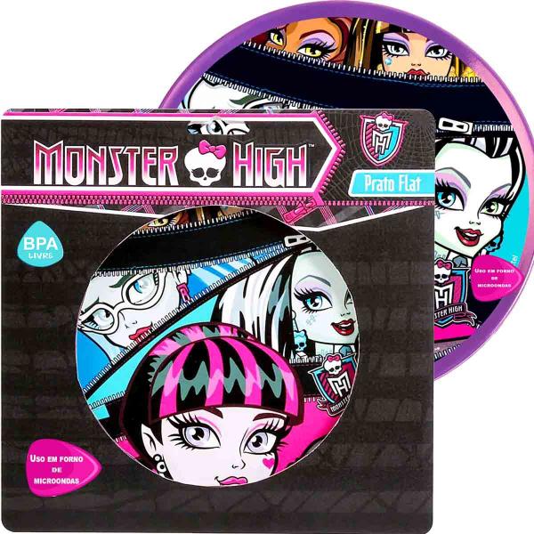 Imagem de Prato Raso Infantil Monster High para Microondas 20cm - BabyGo