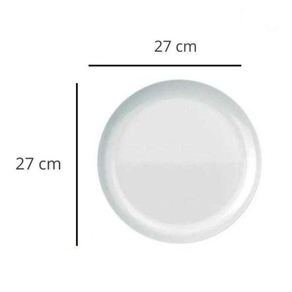 Imagem de Prato Raso Marinex Nadir Blanc 27 cm Avulso Branco - 848829