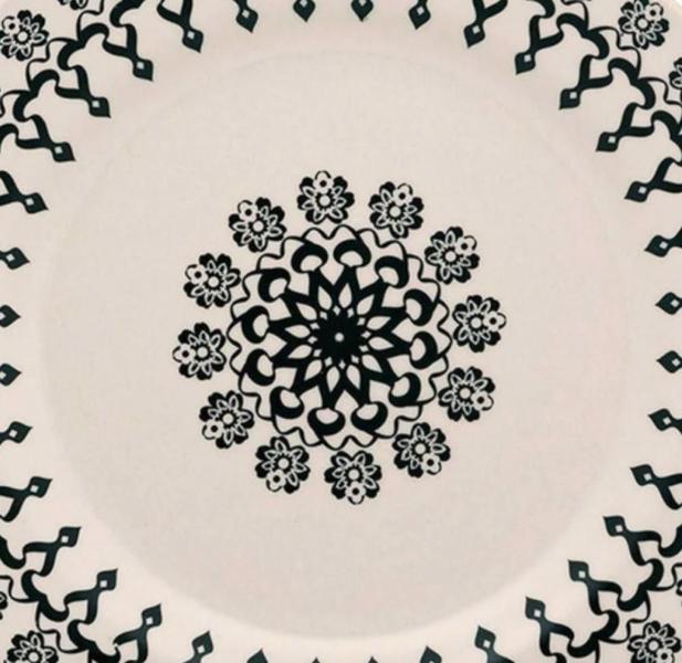 Prato Raso Mesa Folk 24 cm - Oxford Porcelanas Imagem de Prato Raso Mesa Folk 24 cm - Oxford Porcelanas