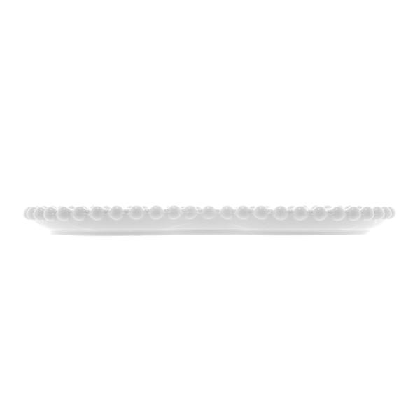 Imagem de Prato Raso Porcelana Bon Gourmet Coração Beads Branco 25cm