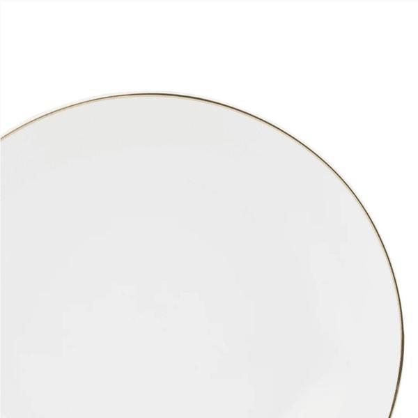 Imagem de Prato Raso Porcelana Luxo Borda Dourada 27cm Legacy Gold Mesa Posta