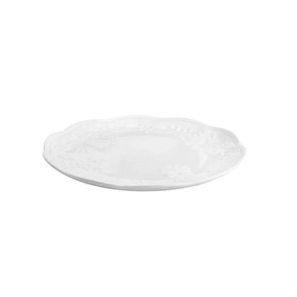 Prato Raso Porcelana New Bone Butterfly 26,5cm Branco Lyor Imagem de Prato Raso Porcelana New Bone Butterfly 26,5cm Branco Lyor