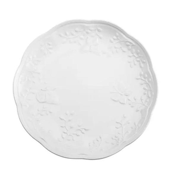 Prato Raso Porcelana New Bone Butterfly 26,5cm Branco Lyor Imagem de Prato Raso Porcelana New Bone Butterfly 26,5cm Branco Lyor